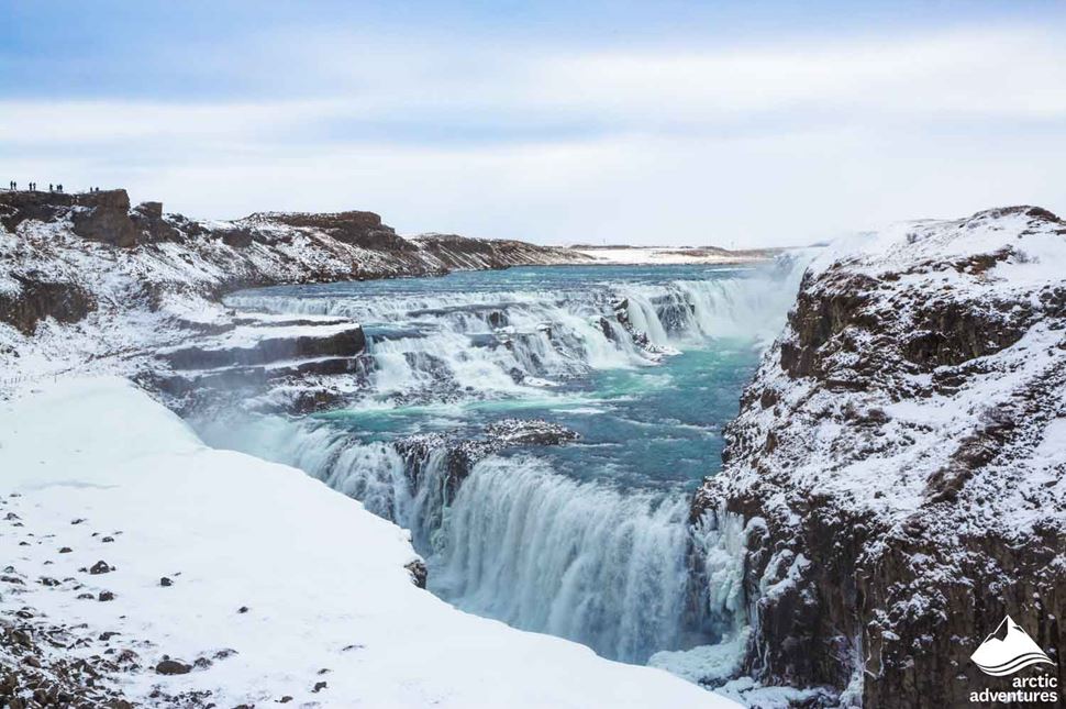  Gullfoss Waterfall in Winter Time Iceland
