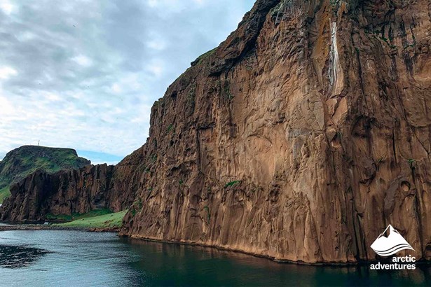 Cliffs in Vestmannaeyjar Island