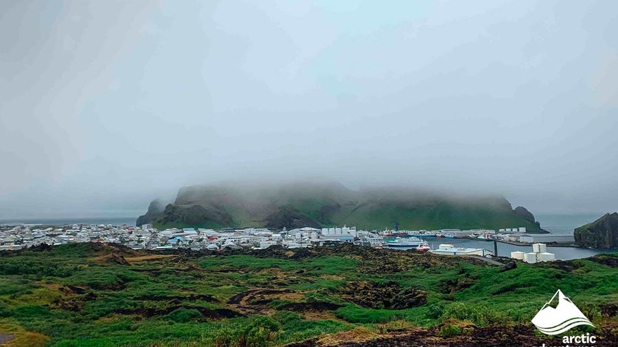 Gloomy Vestmannaeyjar Island