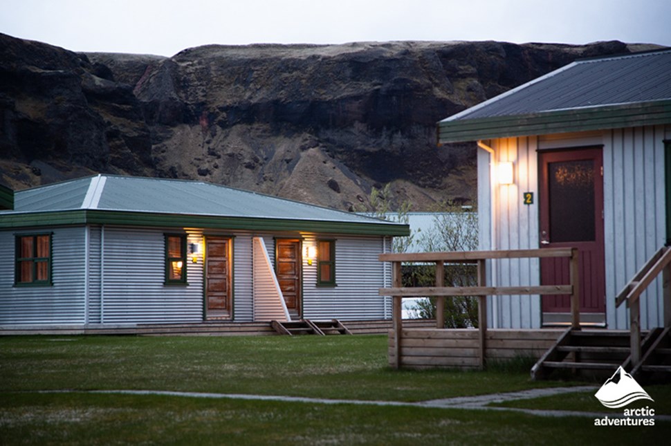 Cottages of Adventure Hotel Geirland in Iceland
