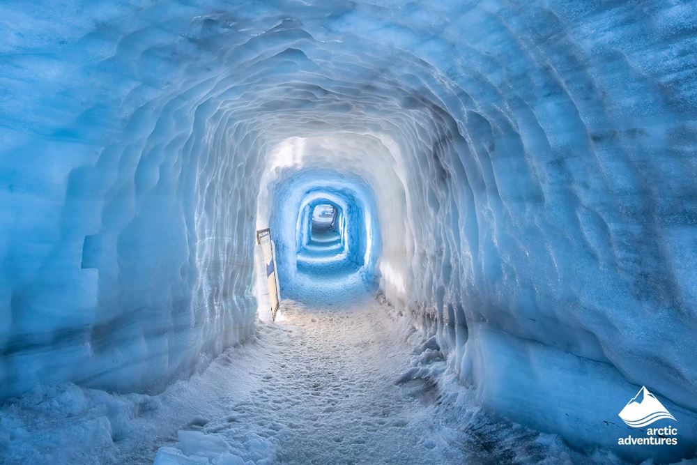 Man-made Cave in Glacier