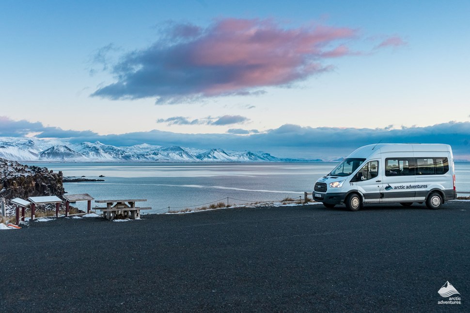 Sunset at Snaefellsnes Peninsula in Iceland