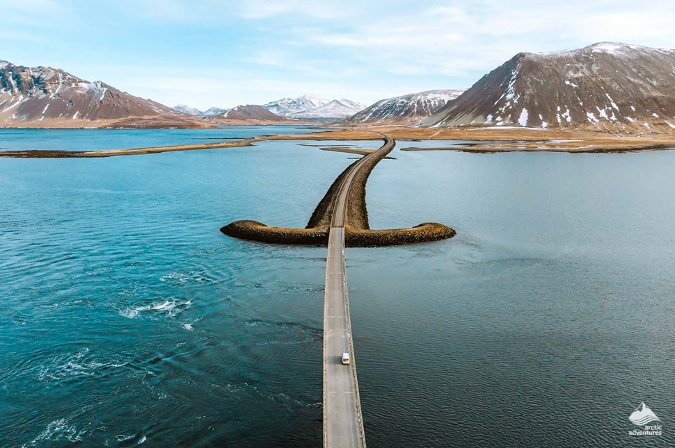 Roads in Snaefellsnes Peninsula Iceland