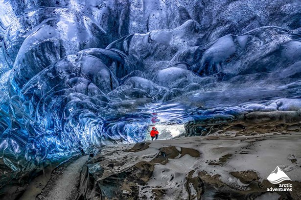 Cave Under Glacier in Iceland