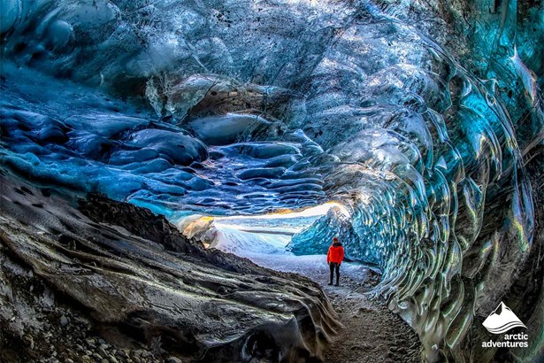 Crystal Clear Ice Cave in Iceland