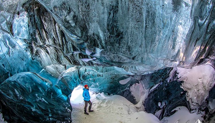 Blue Ice Cave in Iceland