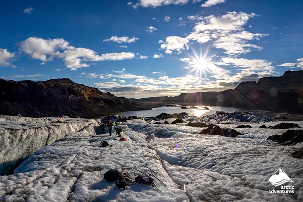 Solheimajokull Glacier in South Iceland