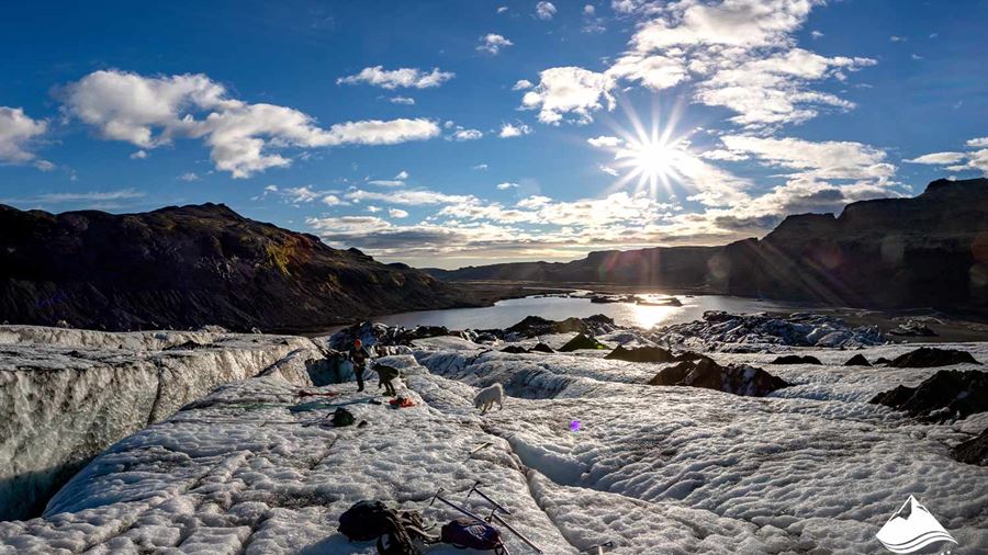 Solheimajokull Glacier in Iceland