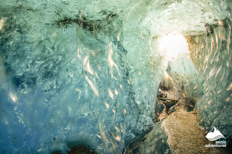 Natural Ice Tunnel in Vatnajokull