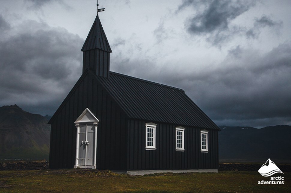 Budakirkja Black Church in Iceland