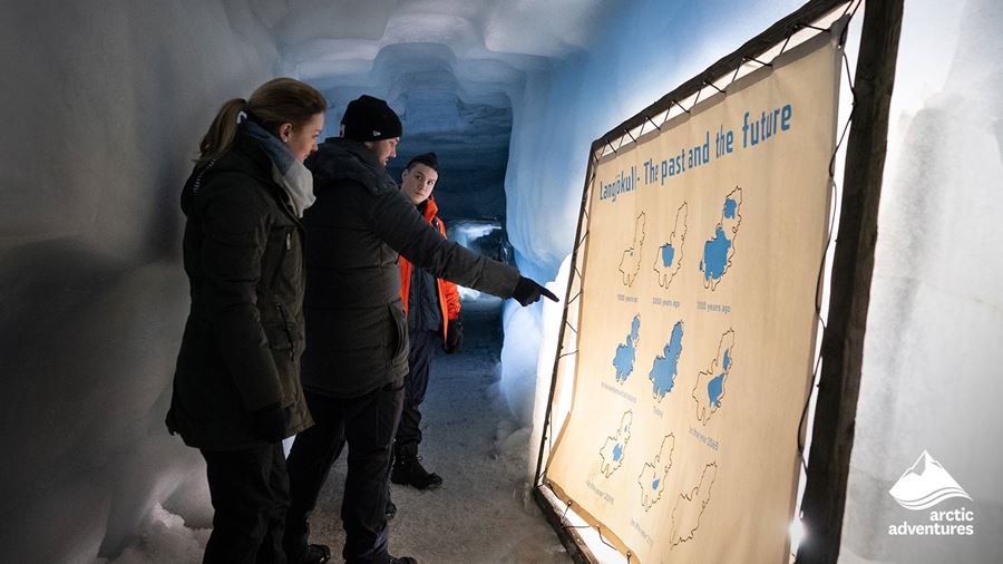 Map in Ice Tunnel