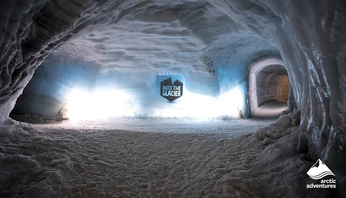 Into The Glacier Ice Tunnel in Iceland