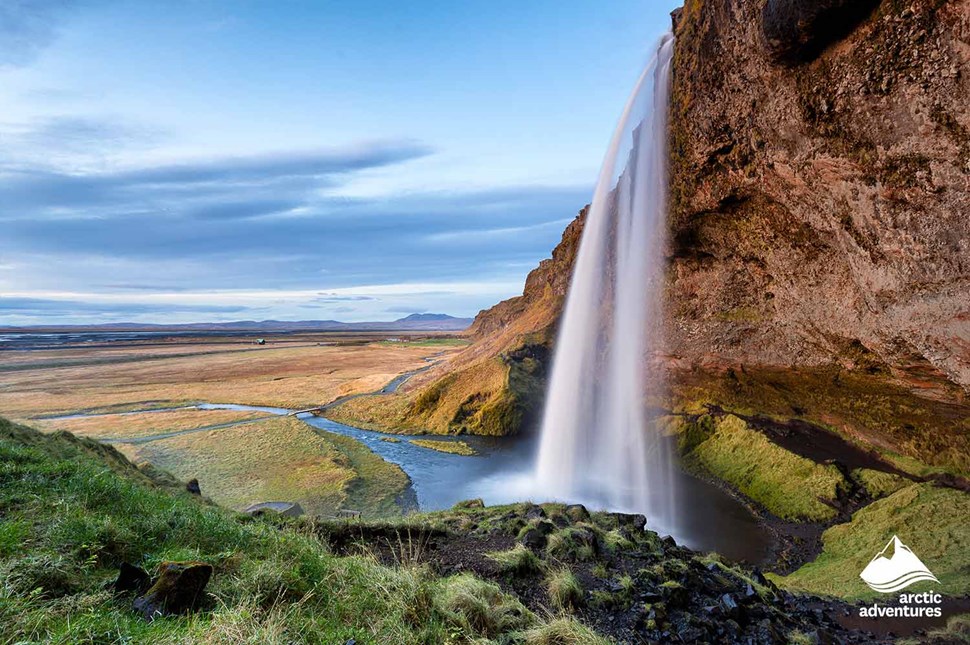 Seljalandsfoss Waterfall in Summer Iceland