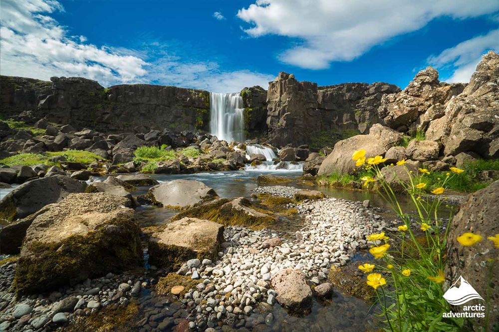 Thingvellir National Park Waterfall