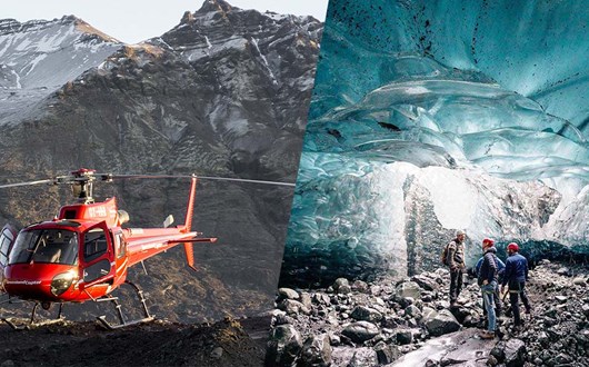 Ice Cave & Helicopter Tour From Skaftafell