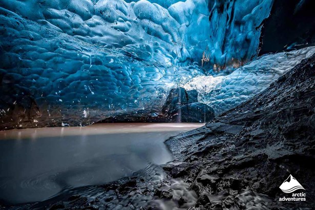 Ice Cave in Vatnajokull Glacier Iceland