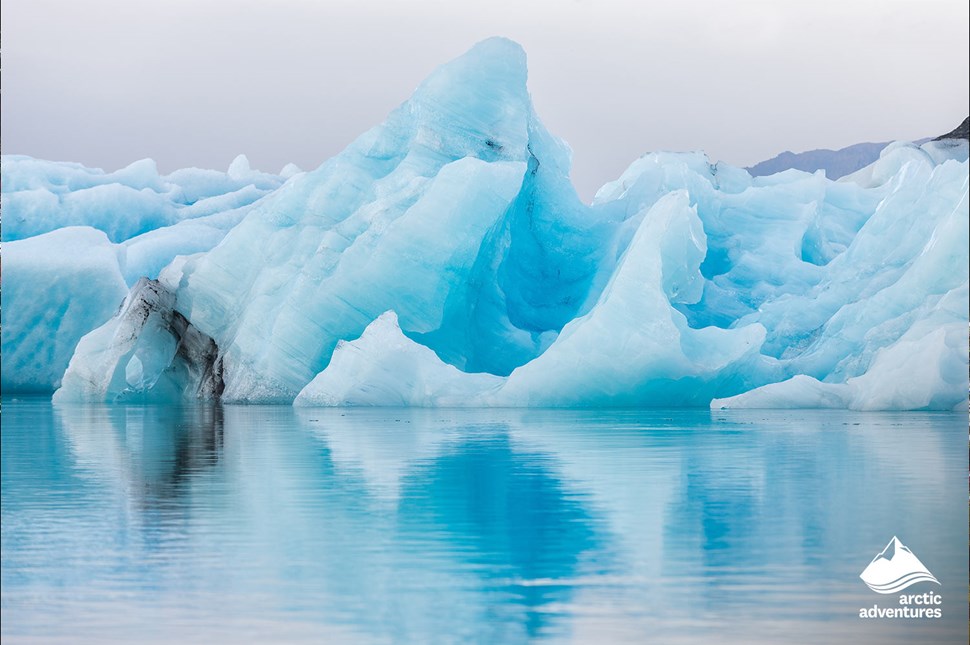 Icebergs in Icelandic Glacier Lagoon