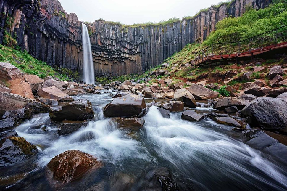 Svartifoss Waterfall in Iceland 