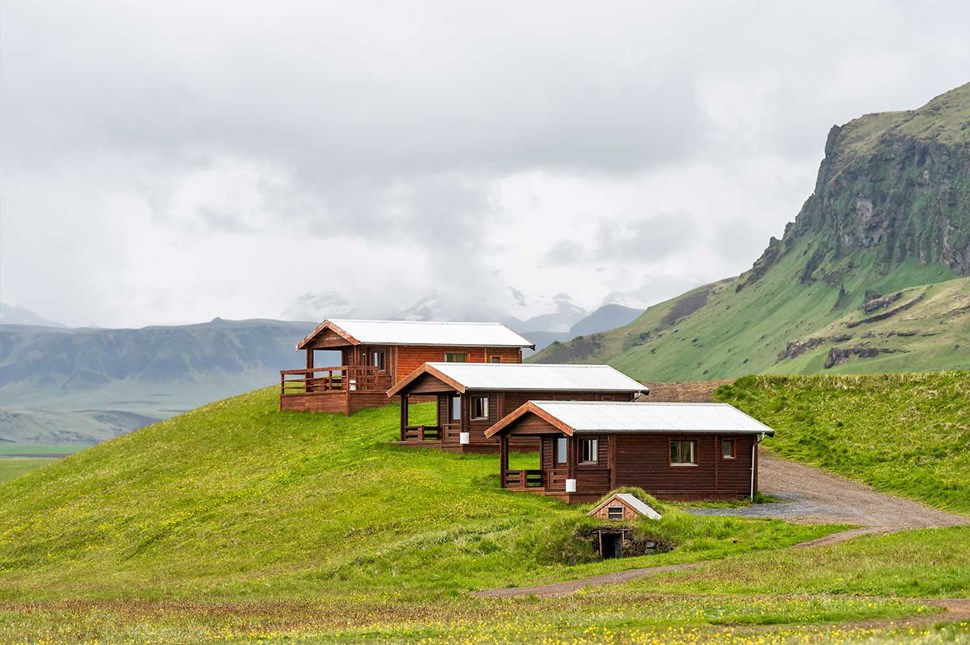 Wooden Cabin Accommodation in Iceland