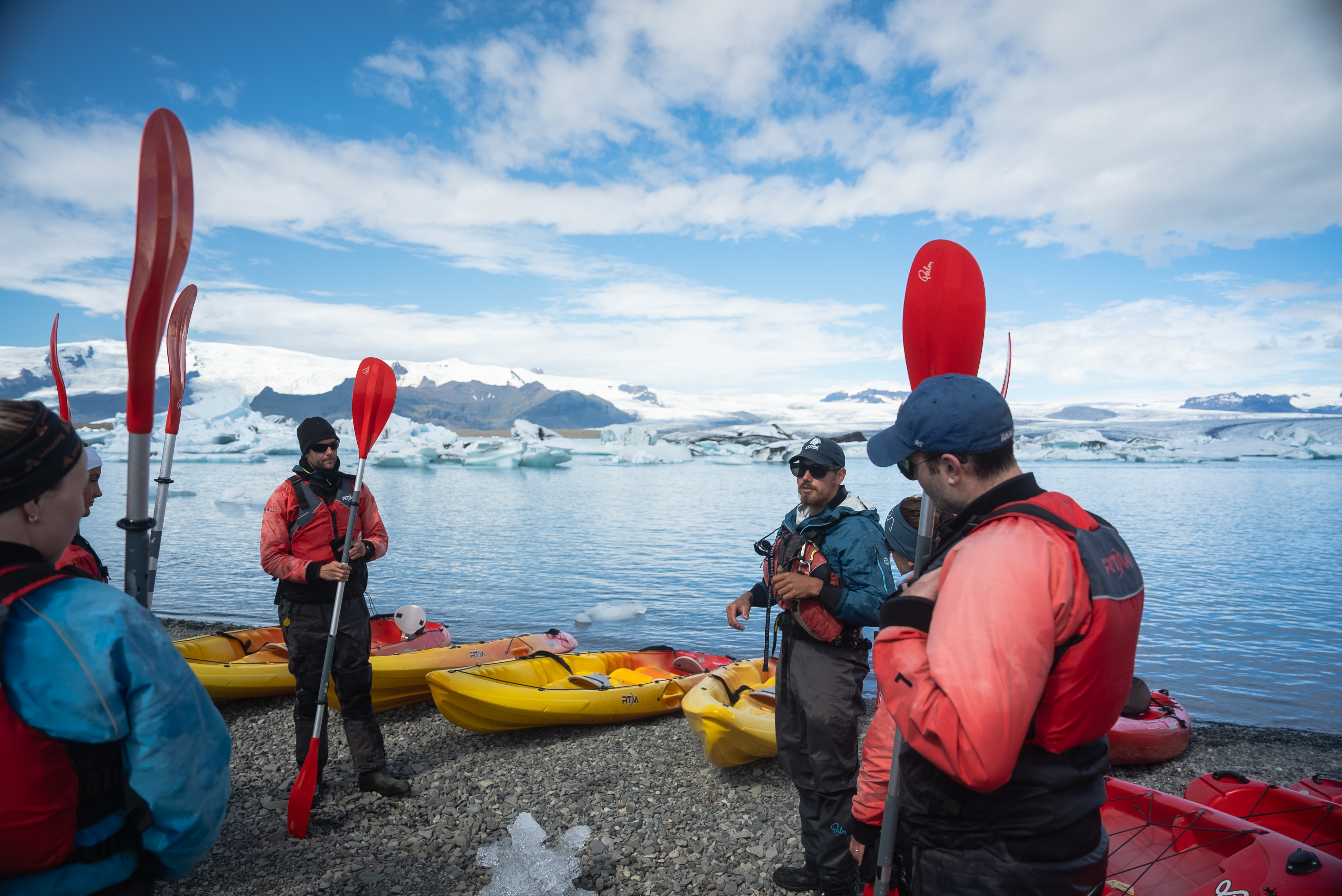 People Getting Ready Kayaking