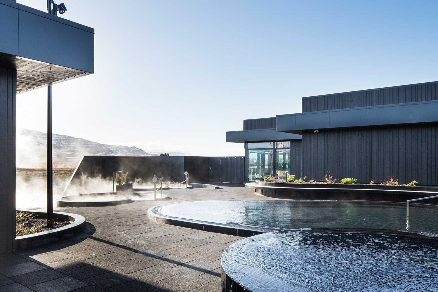 Pool View Of Krauma Nature Baths Iceland