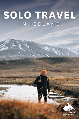 Wanderer in Iceland's Wild Terrain
