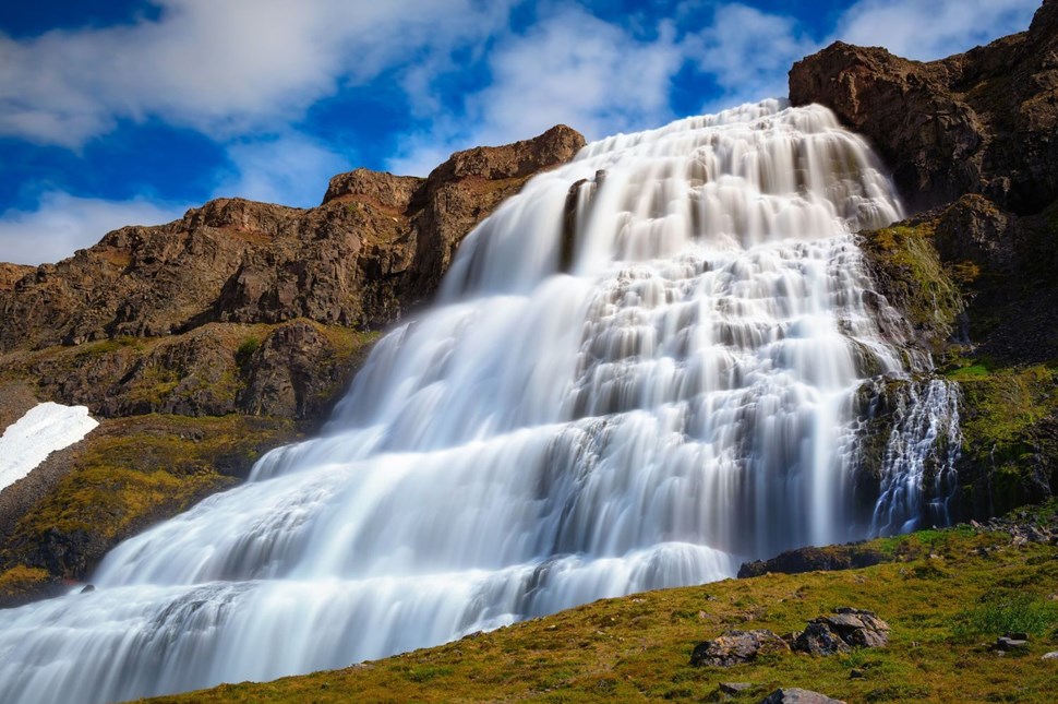 Dynjandi Waterfall in the Westfjords, Iceland