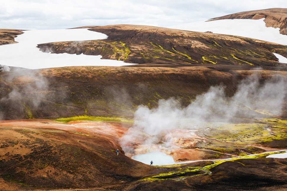 Geothermal springs in Landmannalaugar
