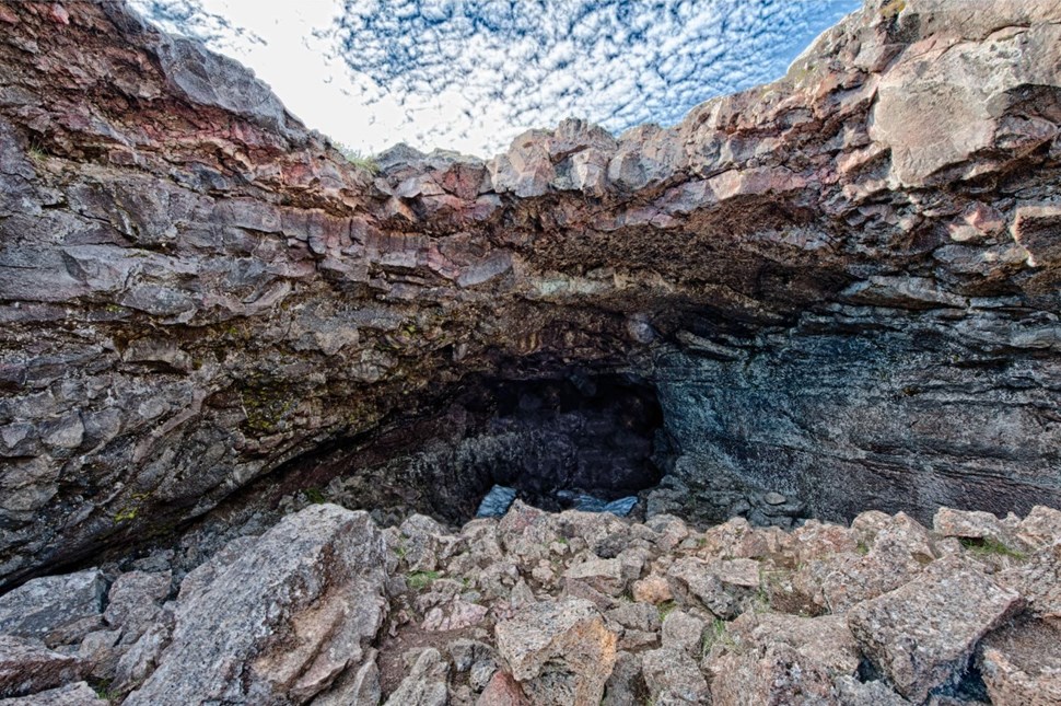 Surtshellir Lava Cave in Iceland