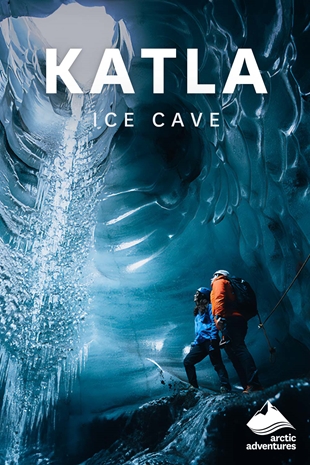 People inside an ice cave