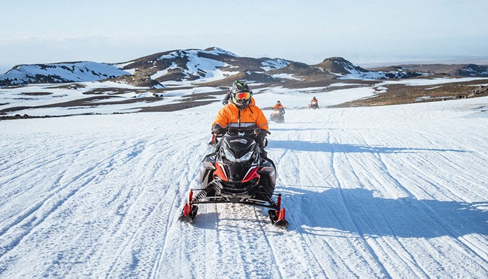 Eyjafjallajökull-Schneemobilfahrt