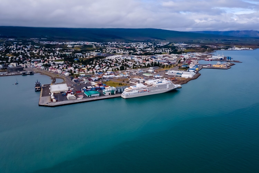 Akureyri town from above