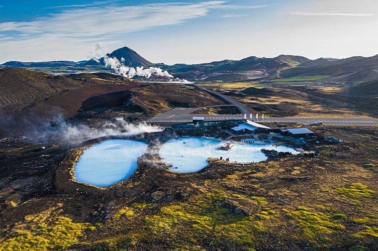 Myvatn Nature Baths aerial view