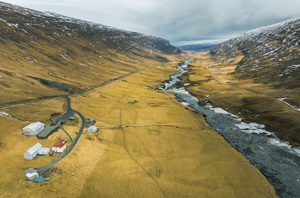 Icelandic Wilderness Center from above