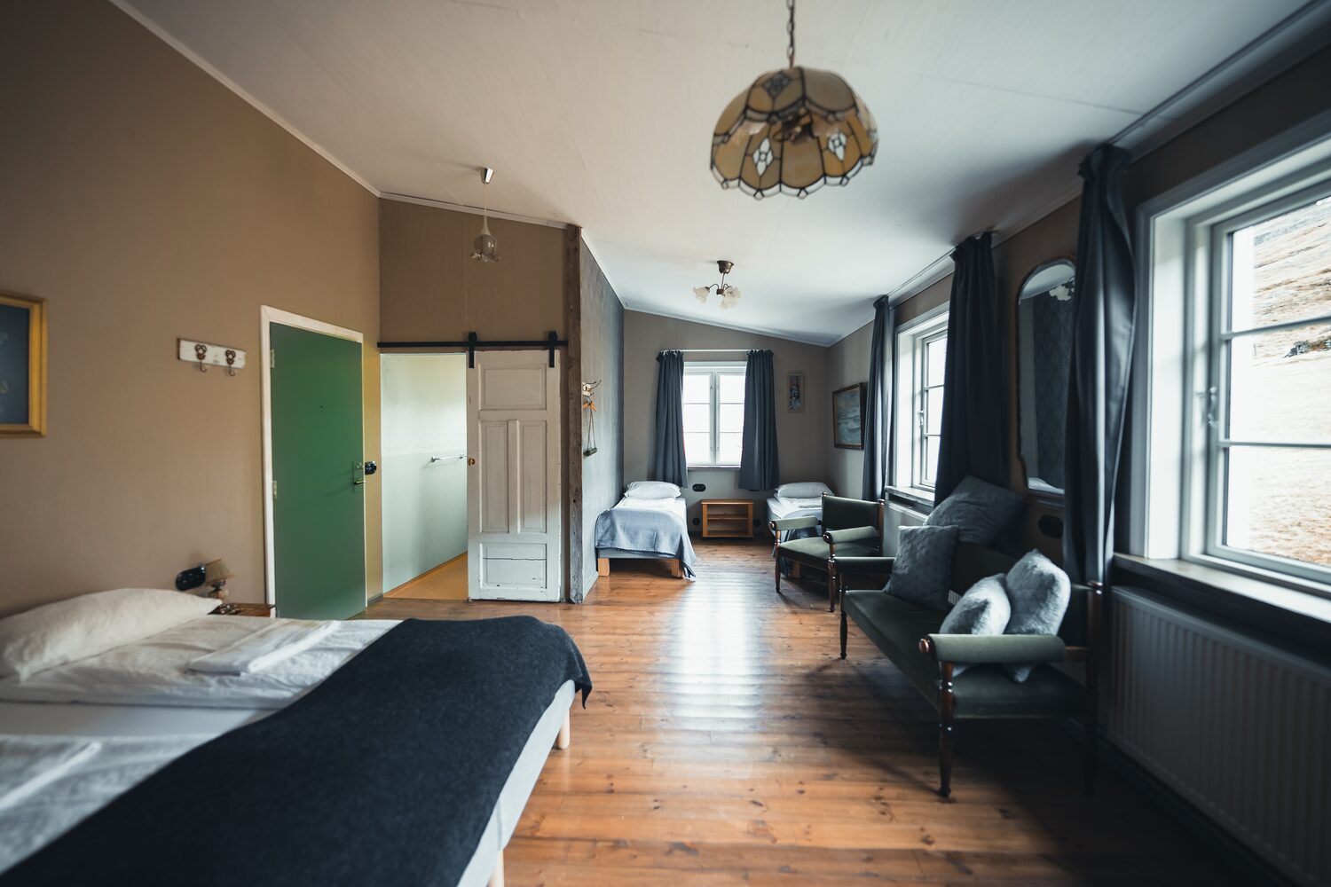 Four guests bedroom in Icelandic farmhouse