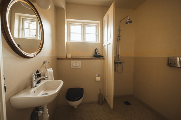 Bathroom in Icelandic farmhouse