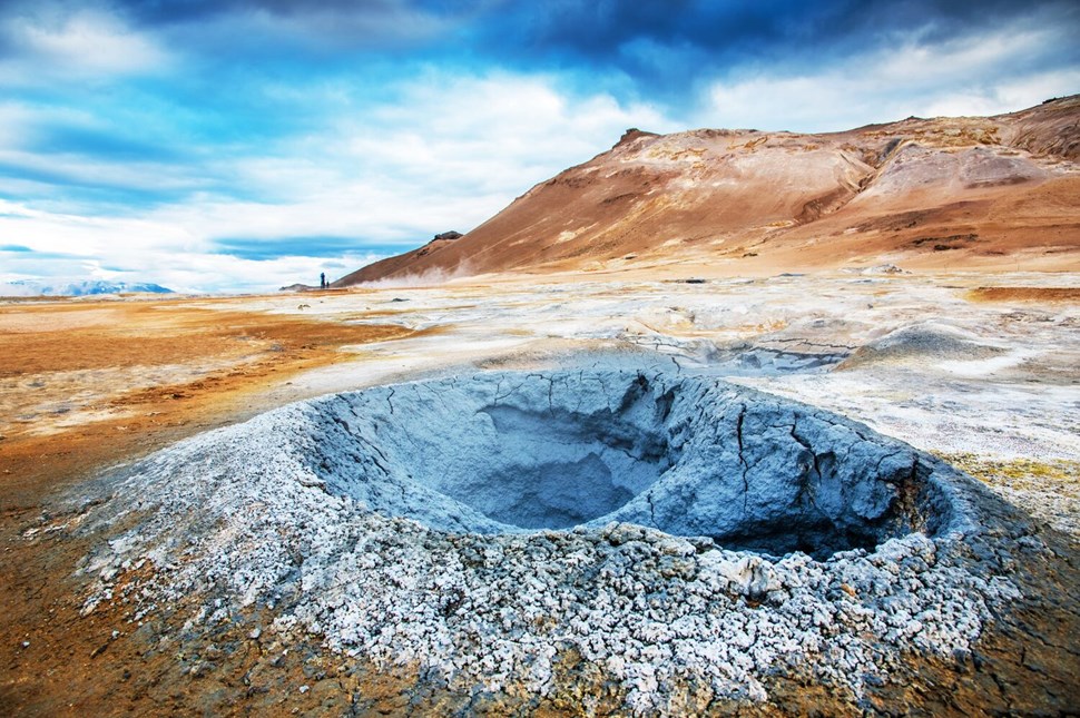 Namaskard geothermal area crater 