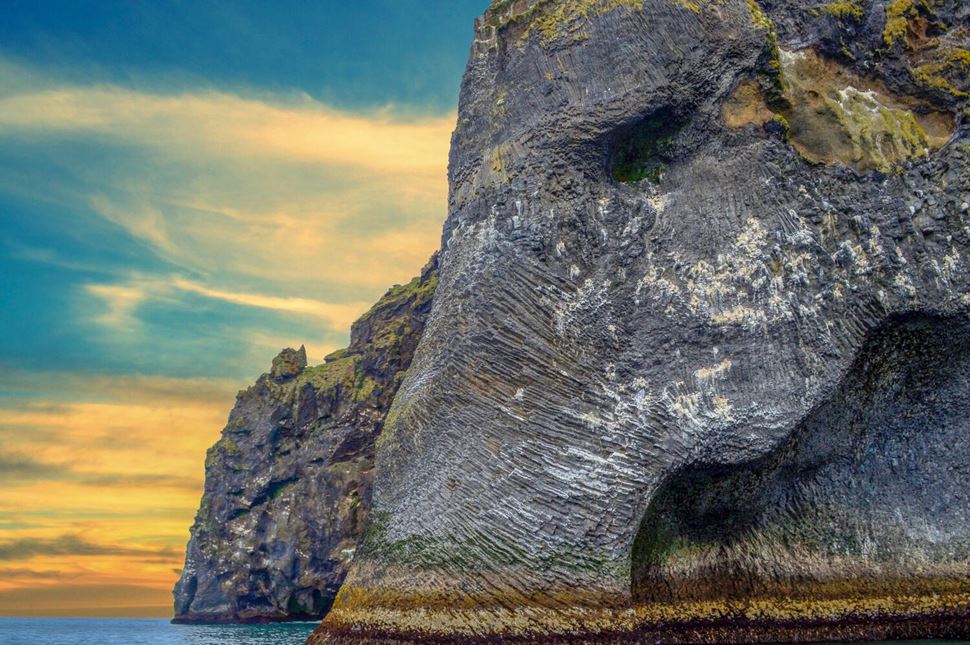 Elephant Rock Elephant Rock in sunset, Westman islands