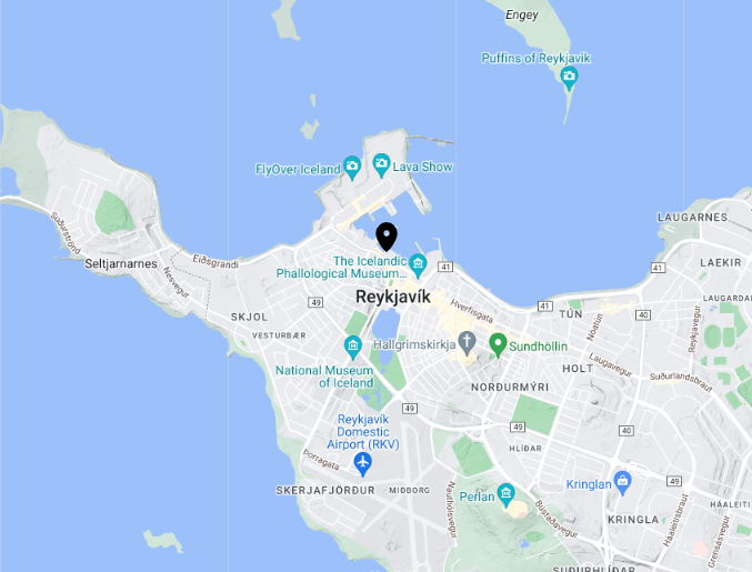 Whale watching tour from reykjavik interactive map