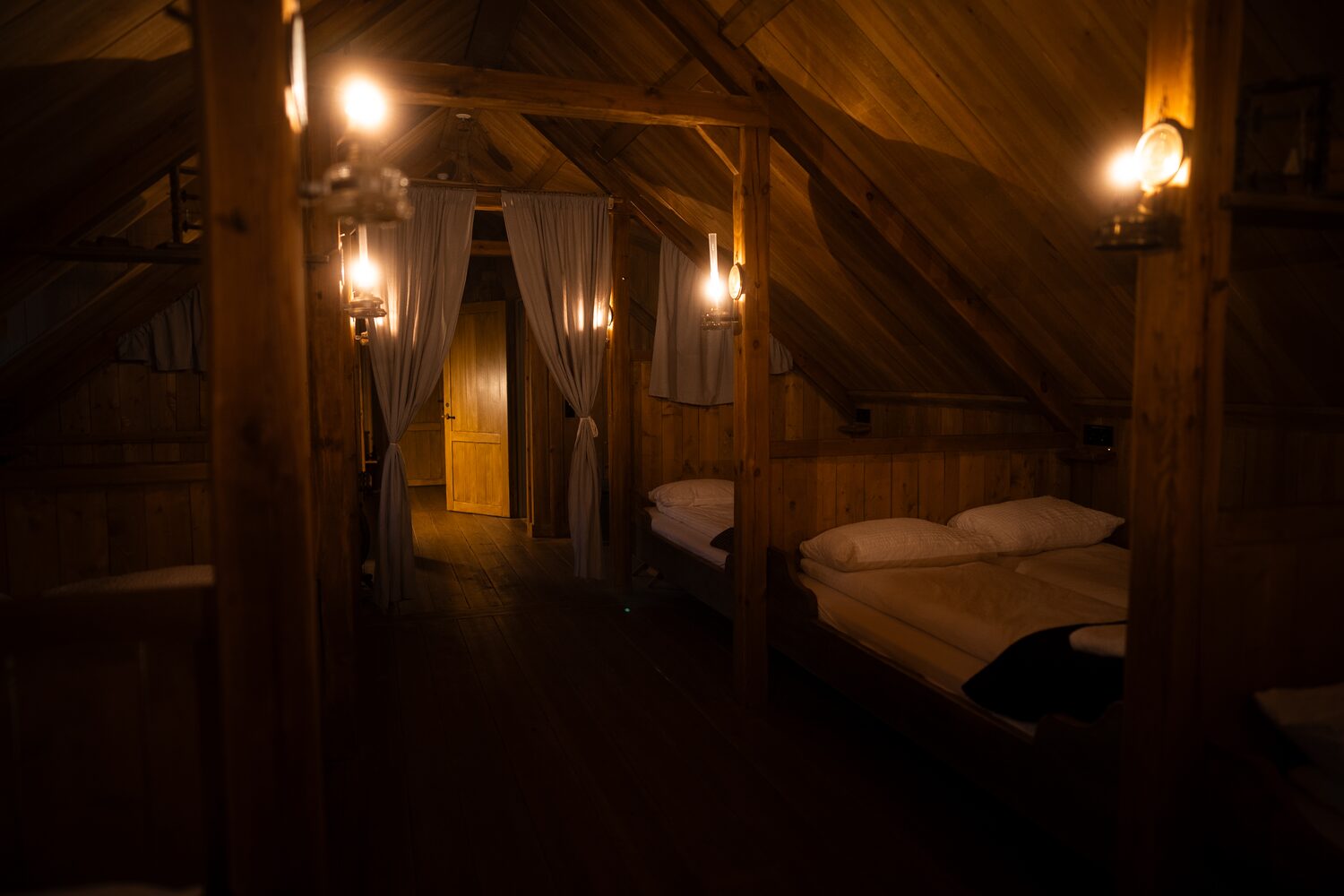 Double bed in Dormitory room