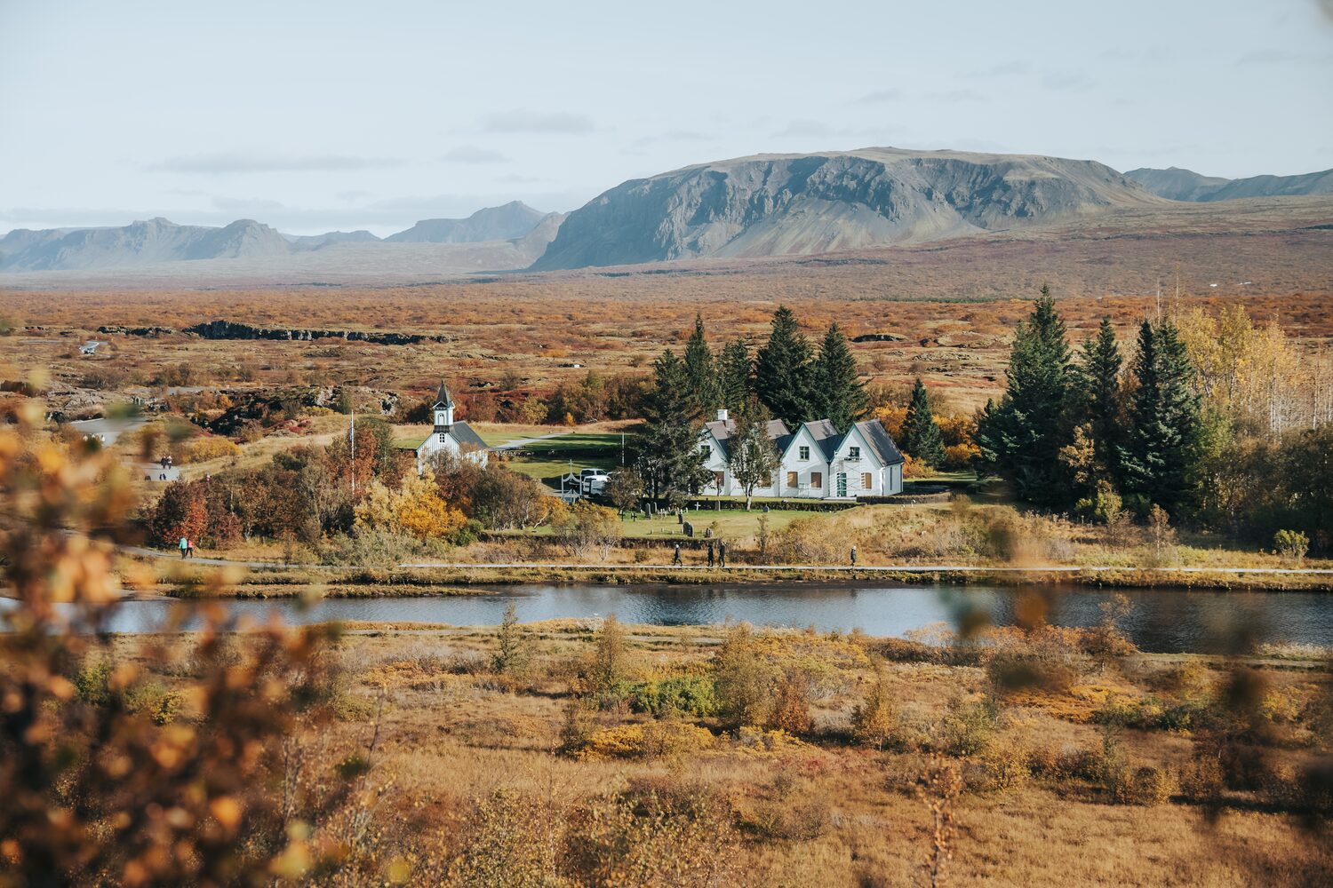Thingvellir National Park during autumn in Iceland