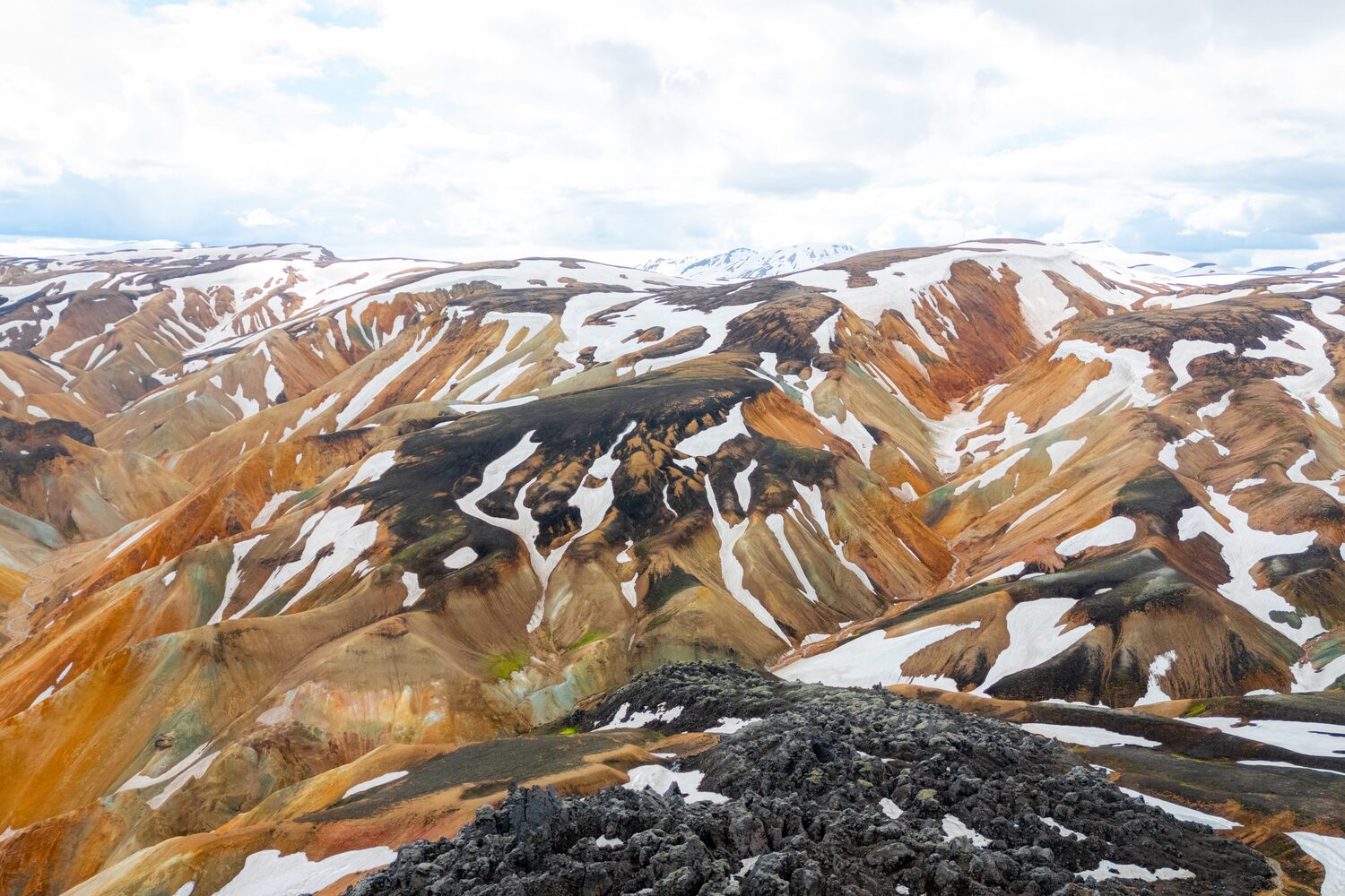 Landmannalaugar snow