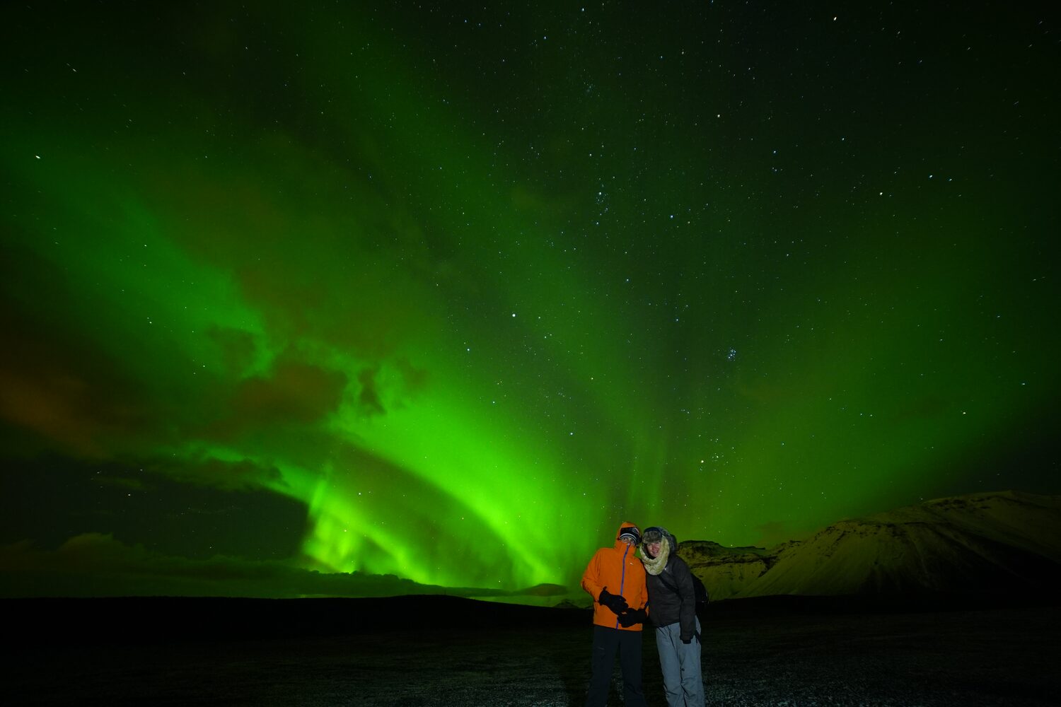 Couple Green Aurora