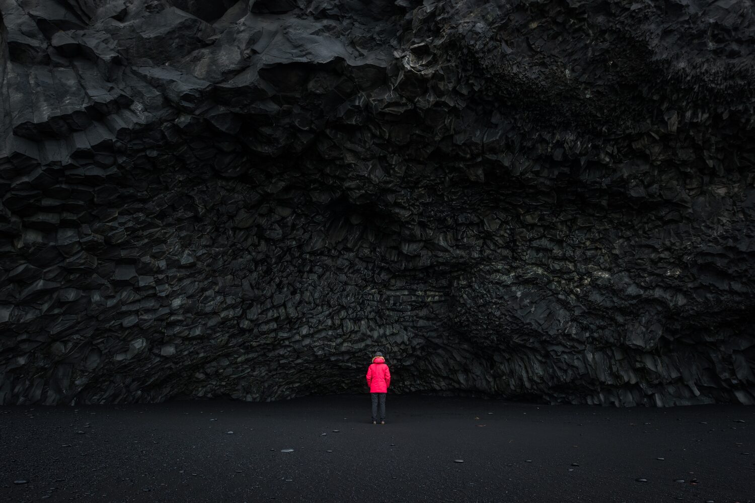 Woman Black Cave