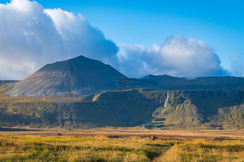 Snaefellsness Peninsula Landscape Snaefellsness Peninsula Landscape with bright blue sky