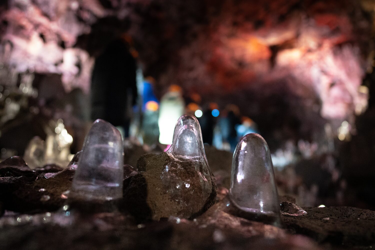 Crystals Formed Lava Tunnel