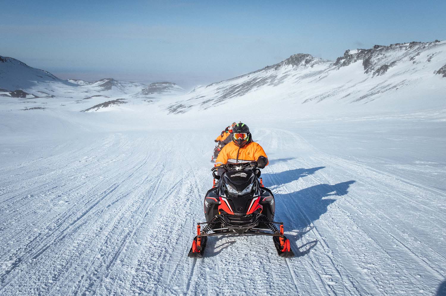 Snowmobiling Front Facing