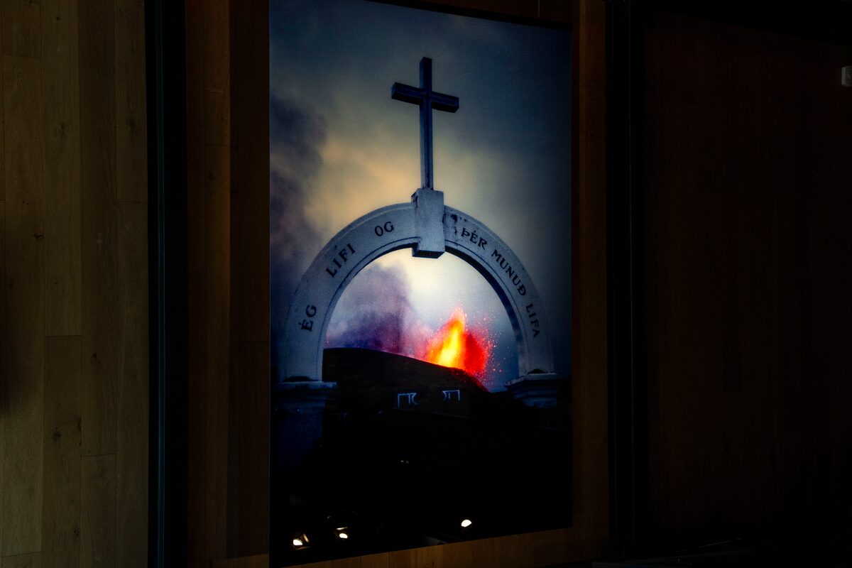 Photo of church in Eldheimar Museum