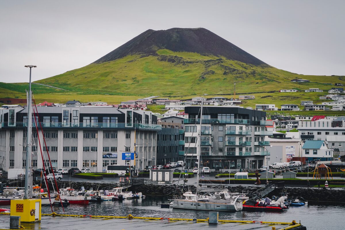 Vestmannaeyjar town and harbor