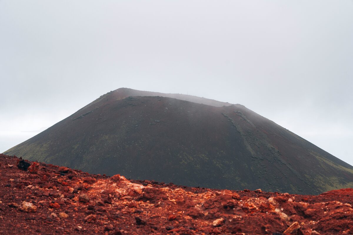 Eldfell Volcano in Vestmannaeyjar island
